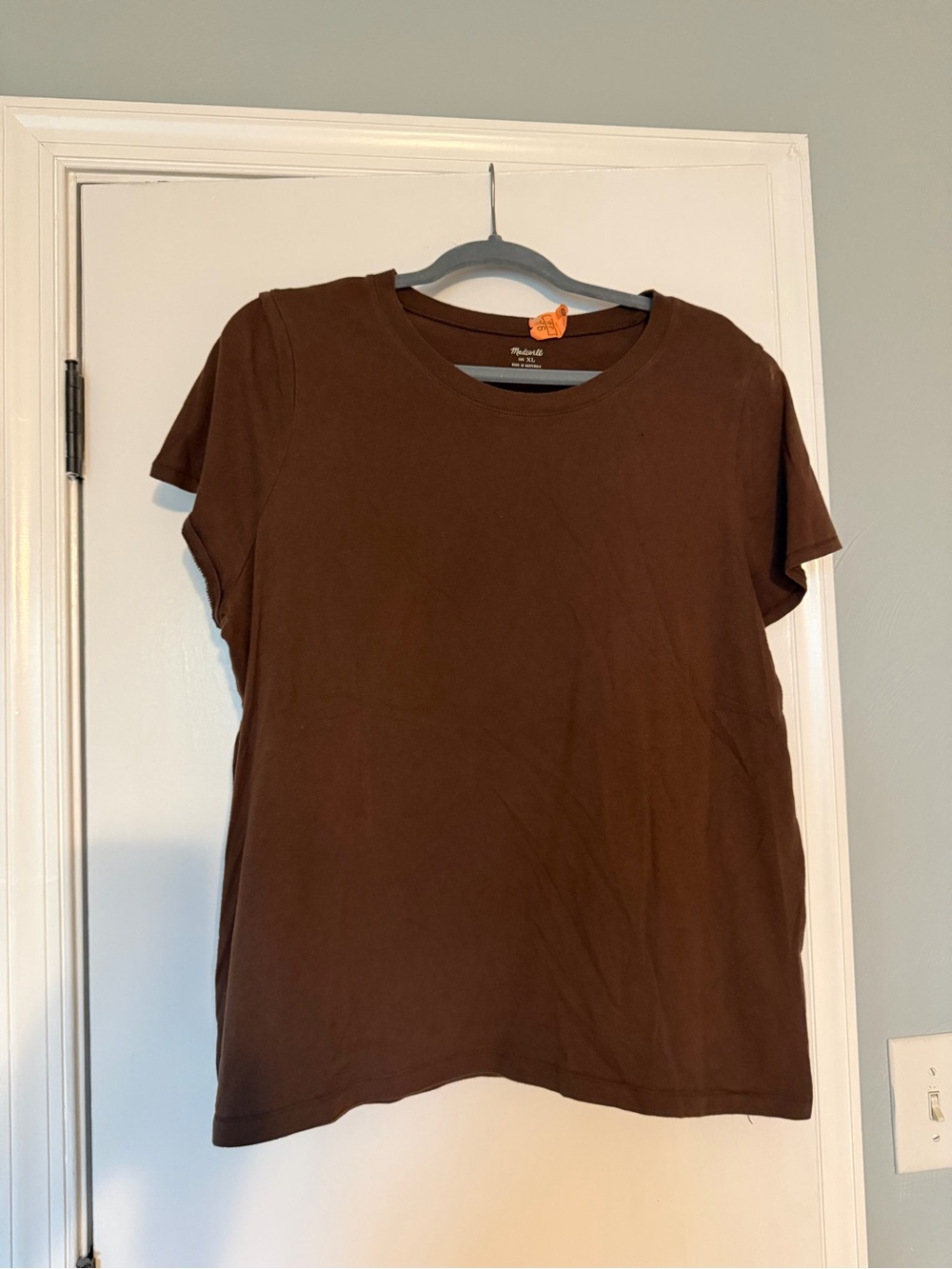 Madewell Brown Crewneck Short Sleeve Tee
